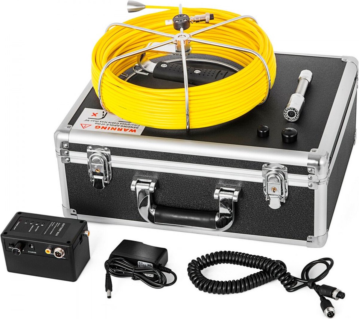 Kit de caméra d'inspection de tuyaux de câble de 65,6 pieds, Endoscope  étanche avec