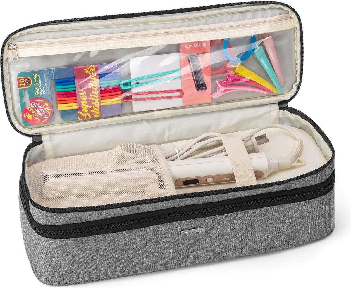 DXIA Waterdichte Haardroger PU Leather Draagbare, Travel Case Bag