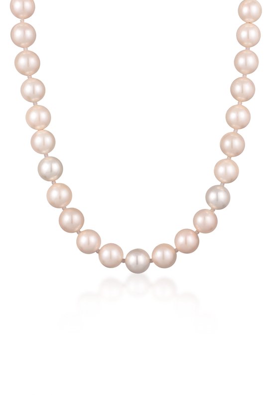 Collier Elli pour femme Trend Vintage avec perles Shell Core en argent sterling 925