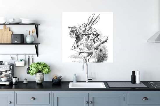 Affiche Alice au pays des merveilles - 75x75 cm