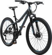 Bikestar  26 inch hardtail Alu MTB, 21 speed, zwart / blauw