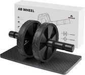 Ab roller - Zwart - Ab wheel - Knie mat - 600 Gram