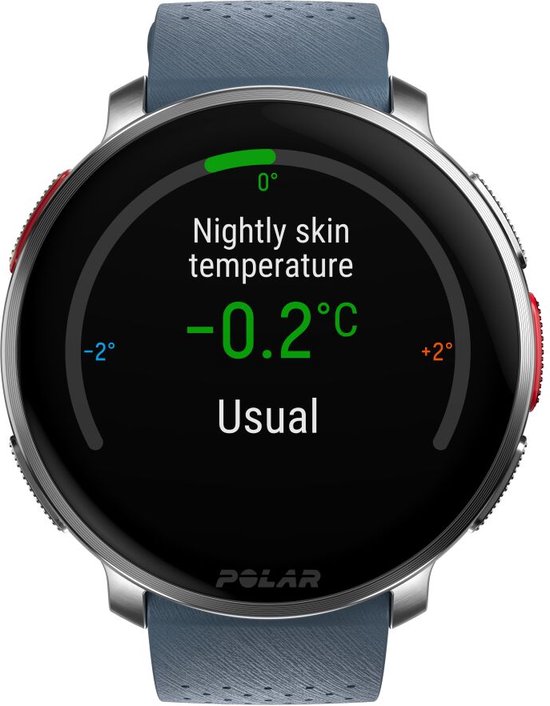 Foto: Polar vantage v3 sport smartwatch met gps blauw zilver