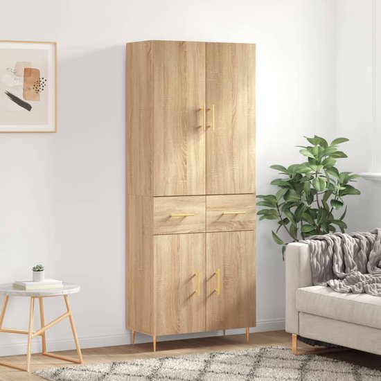 - Hoge Kast - Hoge kast hout - Kast - Kast