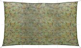 The Living Store Camouflage Net - 2 x 8 m - Groen - Polyester Oxford stof