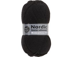 Nordic Noorse Sokkenwol - Lammy Yarns - Nordic - Kleur 012 - Zwart