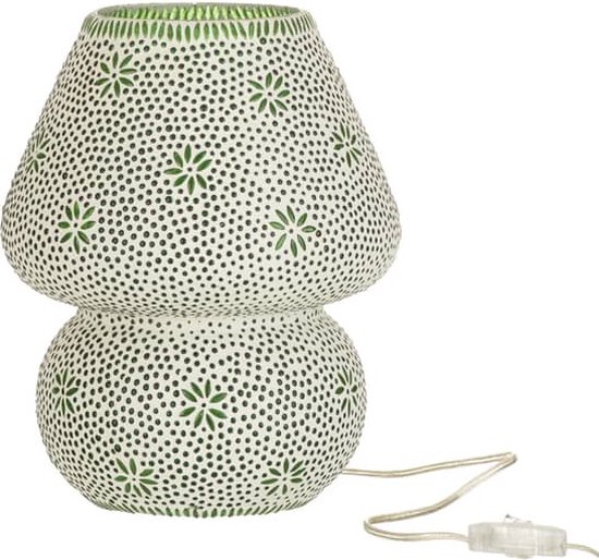 J-Line lamp Bram - glas - groen - medium