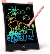 LCD Tekentablet Kinderen "Roze" 8.5 inch Kleurenscherm - Sinterklaas - Sint - Kindertablet - Sinterklaas Cadeautjes - Kerst - Teken Tablet - Tekentablets - Ewriter - Teken Ipad - Schrijven - Verjaardag - Cadeau - Meisje - Waterbestendig