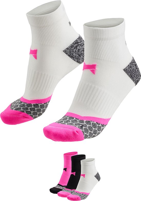 Xtreme - Hardloop sokken - Unisex - Multi roze - 39/42 - 3-Paar - Sportsokken