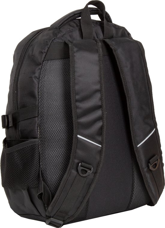 Sac à Dos En Cuir MUSTANG Catania - Noir - Pour Ordinateur, Ajustable - 100% Cuir