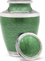 Urn voor menselijke as | Zorgvuldig handgemaakte crematie-urn met elegante afwerking om uw geliefde te eren en te herdenken | Grote urn voor volwassenen met fluwelen zakje