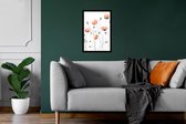 Coquelicot - Bloem - Plante - Cadre photo - 20x30 cm - Décoration murale - Décoration murale - Cadre - Affiche
