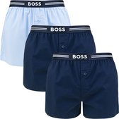 Hugo Boss BOSS 3P wijde boxershorts basic blauw - M