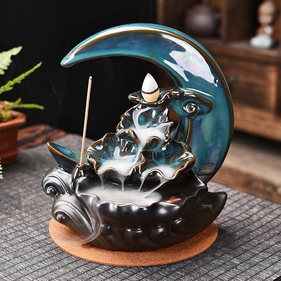 Wierook Stok Houder Wierookvat Keramische Handgemaakte Artistieke Brander Stok Coil Lotus Porselein Decoratieve Bloem Wierook Kegel Ash Catcher Tray Handgemaakte