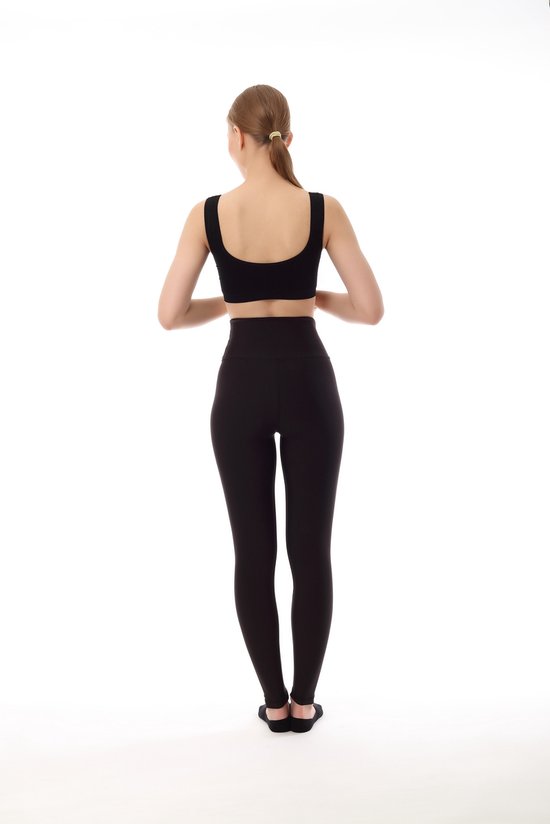 TAFUER - Dames Sportsleggings - Yoga - Fitness - Gym Sports - Hardloopbroek - High Waist - Sport Kleding - Zwart - Maat L - 1 Stuk van Merkloos — afbeelding 5