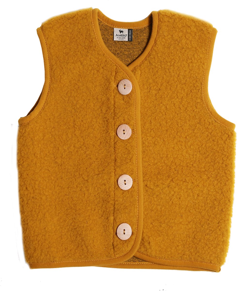 Alwero Vest Po Junior Dijon -110 Mosterdgeel