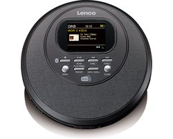 Lenco CD-500BK - Draagbare CD-speler met DAB en FM - Bluetooth - Zwart