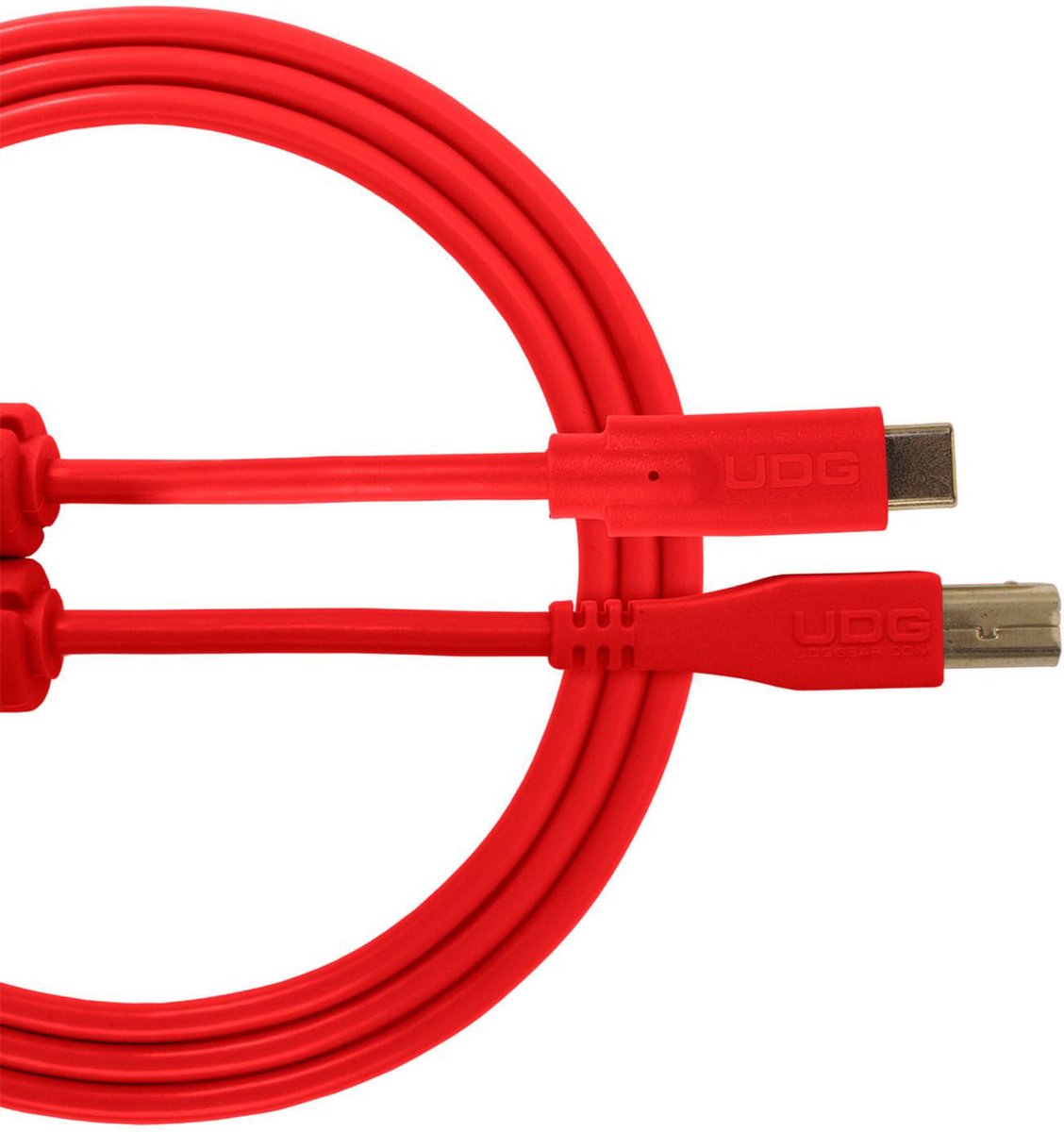 UDG U96001RD USB 2.0 USB-C - USB-B 1.5 meter rood