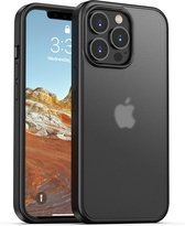 Mobiq - Frosted Rugged Bumper Hoesje iPhone 15 Plus - zwart