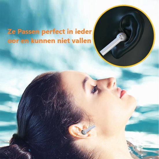 Bluetooth Oortjes Wireless Wit