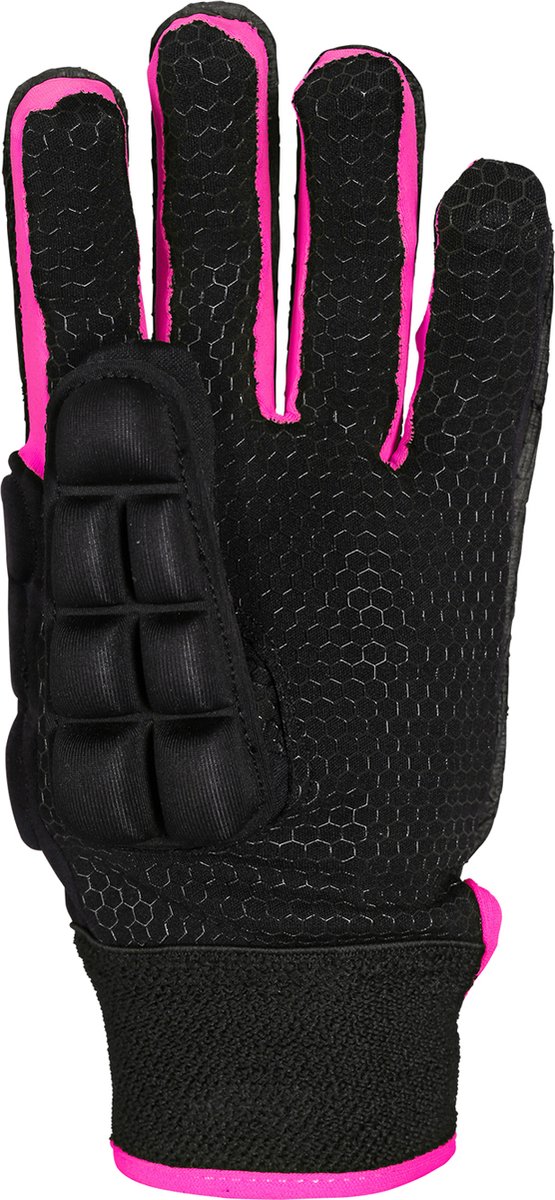Grays hockeyhandschoenen International Pro Zwart / Fluo Roze - maat LH - maat M