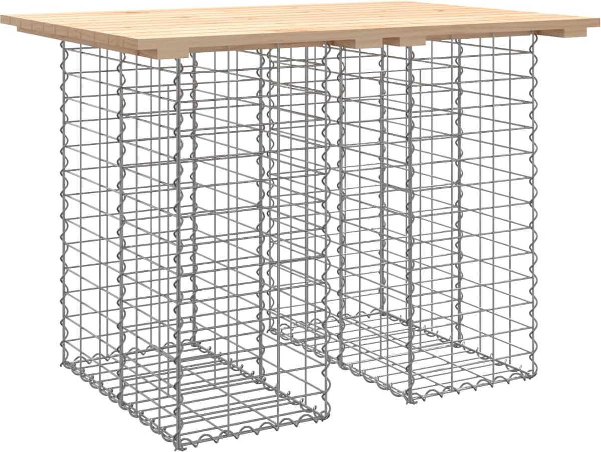 vidaXL - Tuinbank - schanskorfontwerp - 100x70x72 - cm - massief - grenenhout