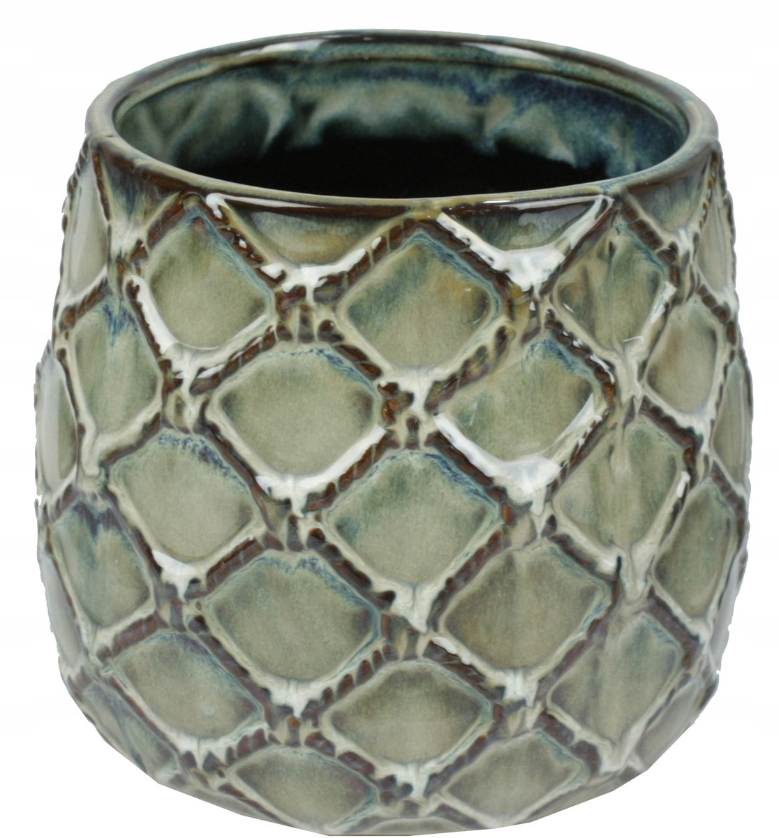 Vintage Keramiek Pot - H11cm, D12cm