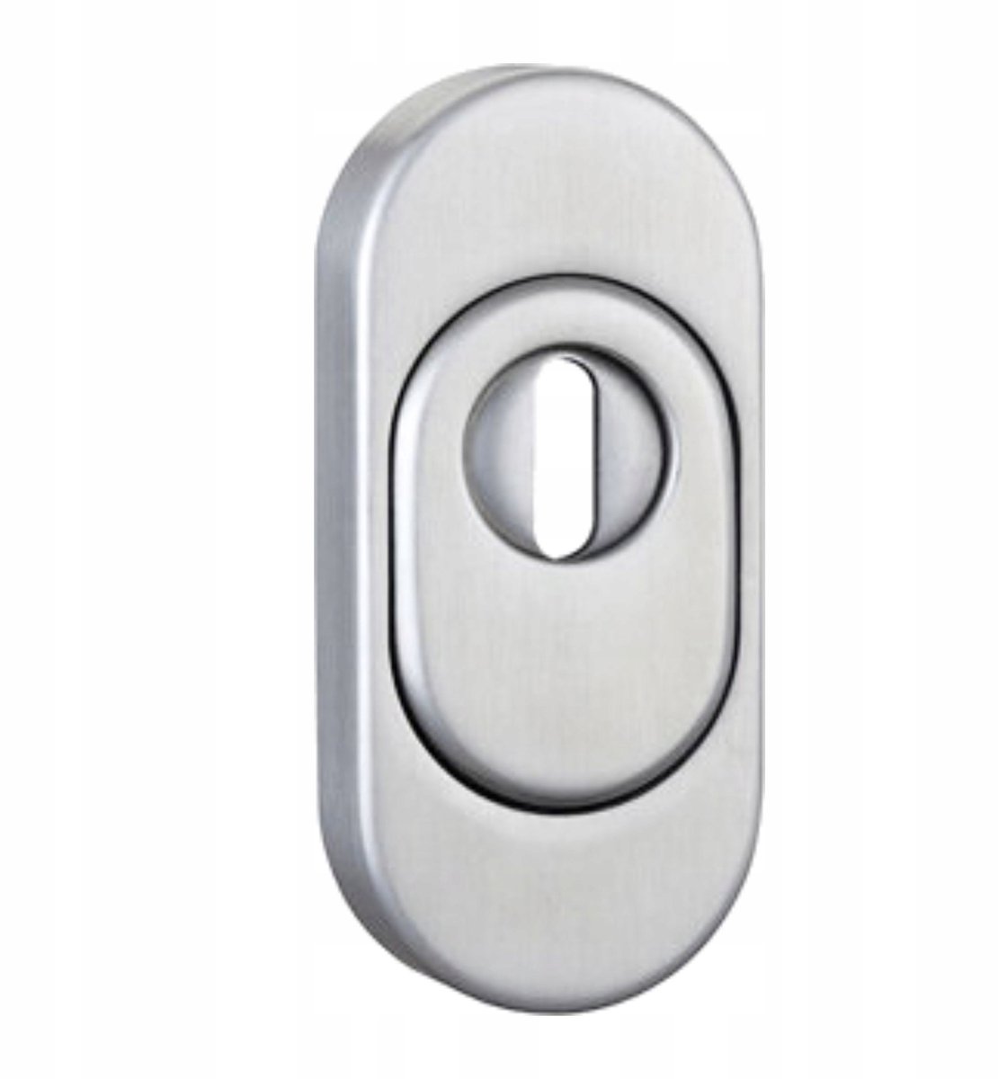 Kelop OPZ Oval Anti-inbraak Schild met Cilinderbescherming, Geborsteld Staal