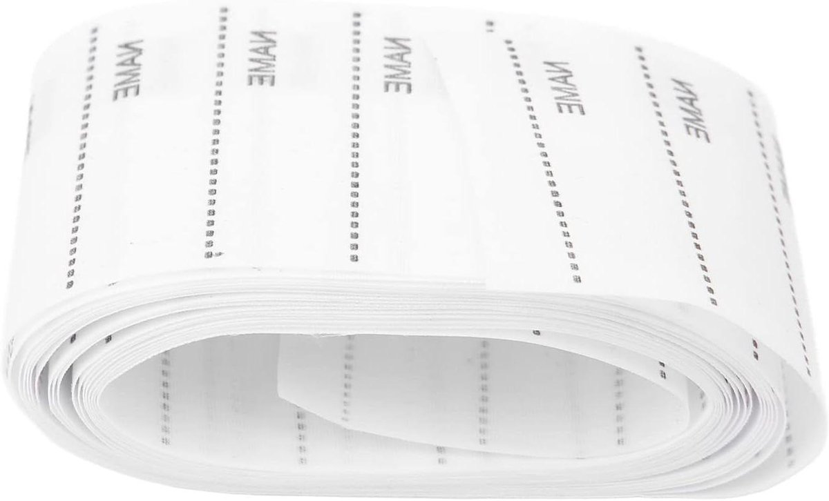 Opstrijkbare Kledinglabels - Naamlabels Textiel - Kleding Personaliseren - Machinewasbaar - 55 Cm Breed - Wit