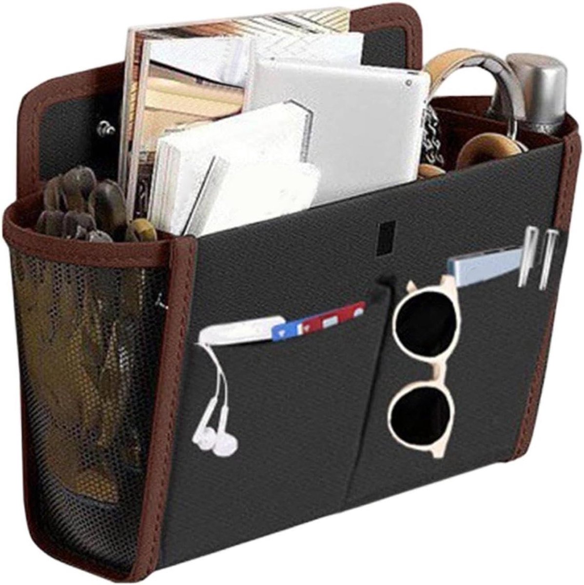 Camper Organizer - Opbergtas Van - Reizen Opbergen - Zelfklevend Ontwerp - 34 x 30 x 1 cm - Grijs