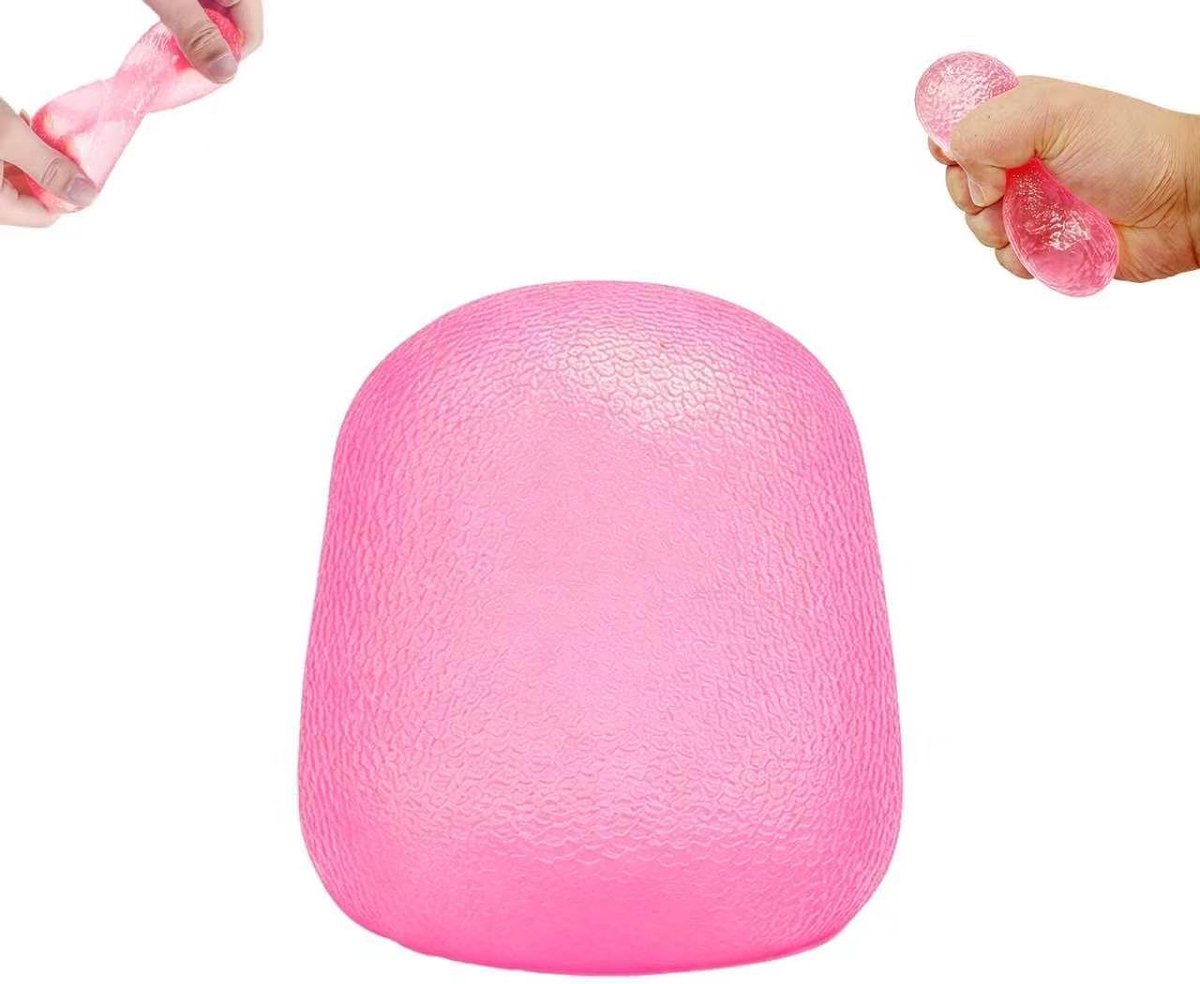Oneay Squishy Stressbal – Zachte Snoepvormige Siliconen Knijpbal, Anti Stress Speelgoed, Sensorisch Speelgoed voor Kinderen en Volwassenen - Roze