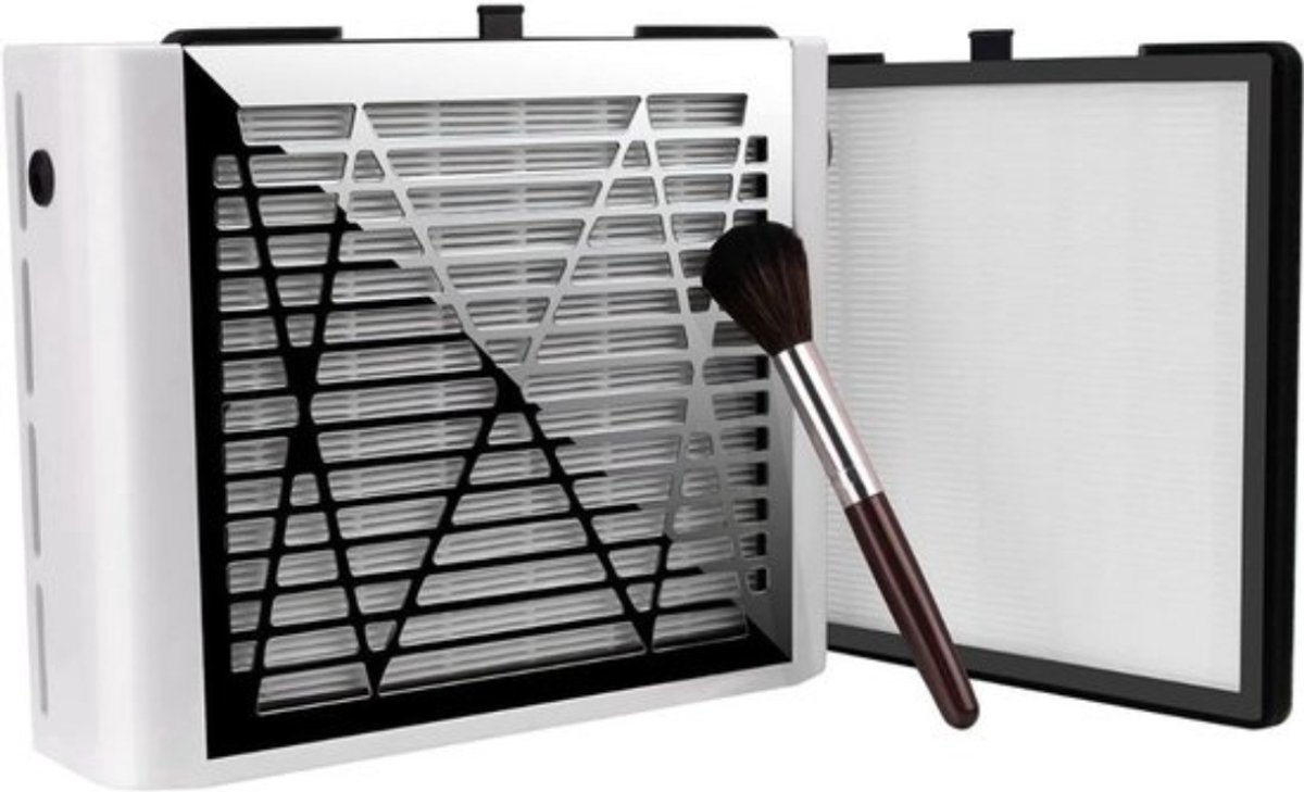 Thuys - Nagel Afzuiger Wit 60W - Nagelstofzuiger voor Acryl en Gel - 2 Herbruikbare Filters - voor Thuis en Salon
