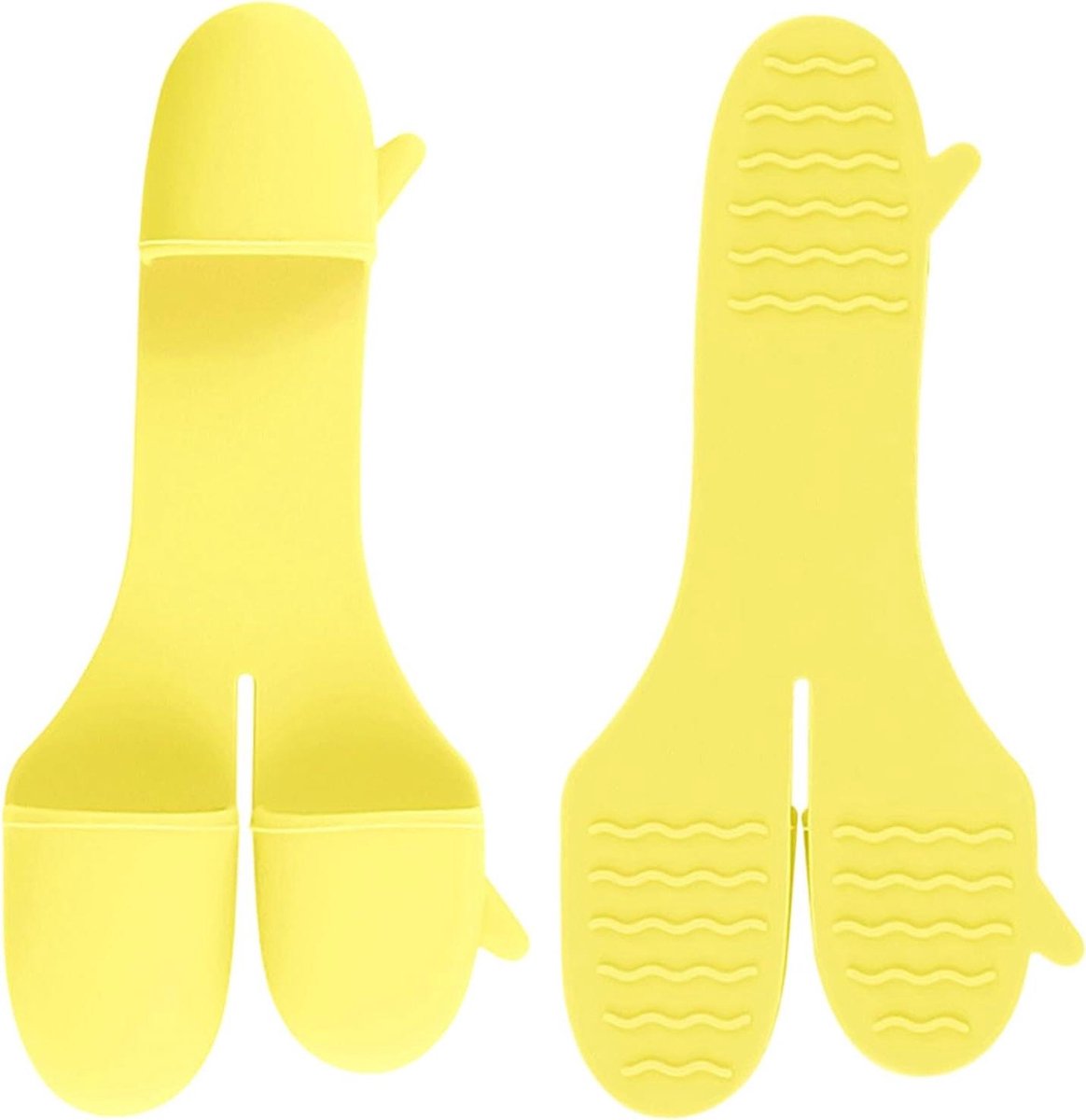 Ovenwanten - Keukenhandschoenen - Koken en Grillen - Drieweg Vingerontwerp - 11.7 x 5.3 cm - Geel