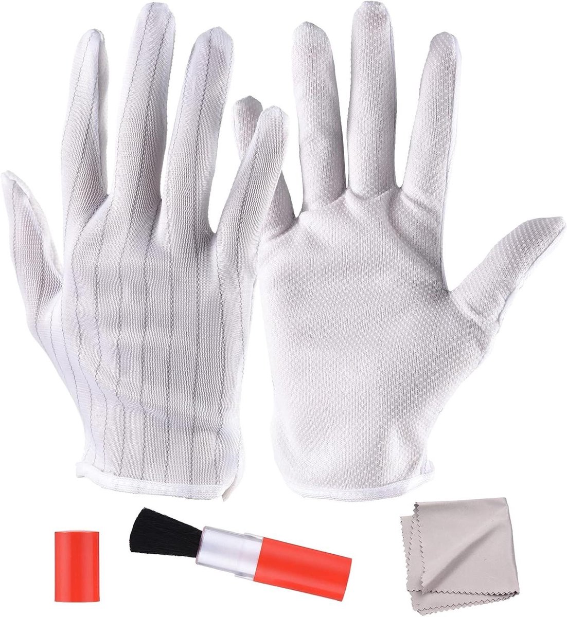 Camera Reinigingsset - Fotografie Onderhoud - Apparatuur Schoonmaken - 3-in-1 Kit - 1 Paar Handschoenen - Wit
