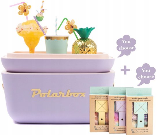 Polarbox POP Waves Textiel Koelboxriem Poederroze van Polarbox — afbeelding 2