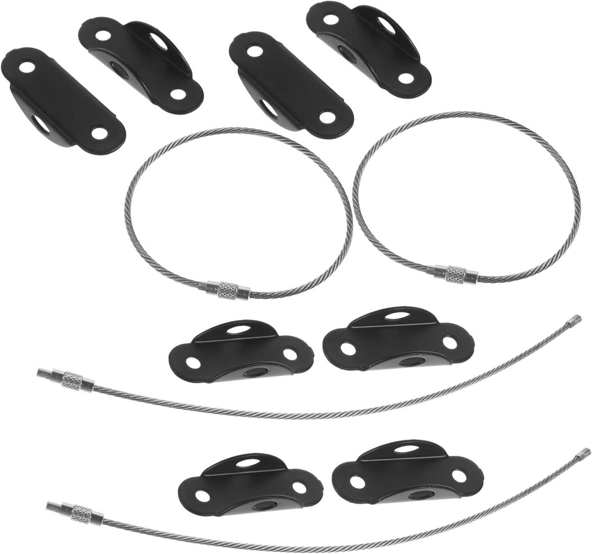 Meubelankers - Veiligheidsgordels - Valpreventie - Anti-kantel - 4 Sets - Zwart