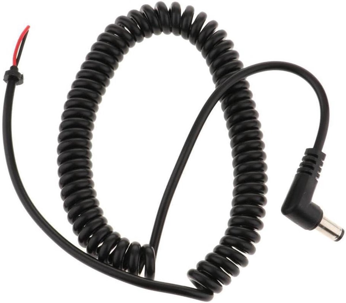 Dummy accu kabel - Stroomkabel camera - Camera van stroom - Verstelbare lengte - 200 cm - Zwart