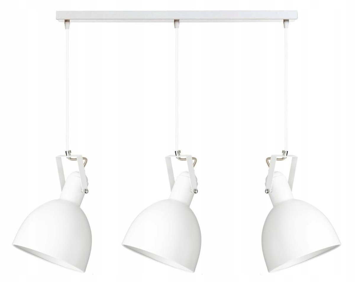 HOLD Driebladige Hanglamp Wit Verstelbaar Metaal E27