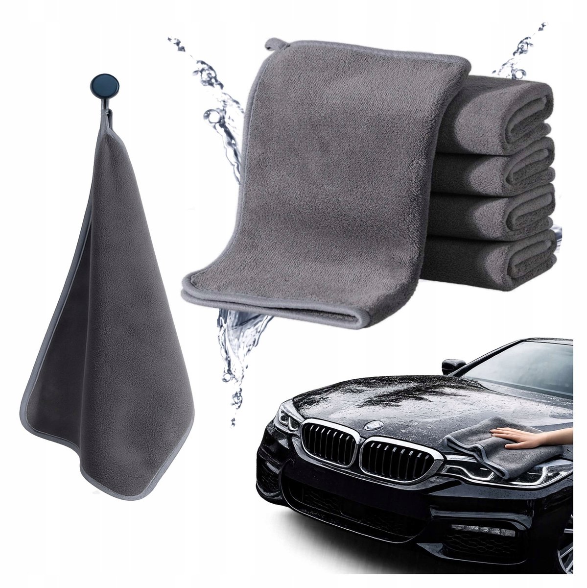 Microvezeldoek Auto 30x30cm 400GSM - Zacht & Absorberend