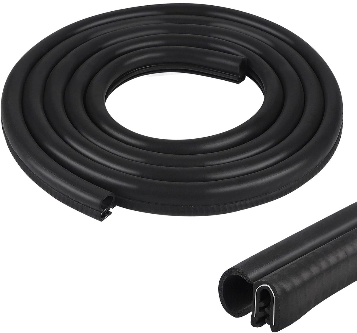 JHUBERS- Afdichtingsprofiel 3 m - Rubber - Universeel - EPDM - Deurafdichting - Kofferbakafdichting - Duurzaam en eenvoudig te installeren - Rubberen Deurafdichting