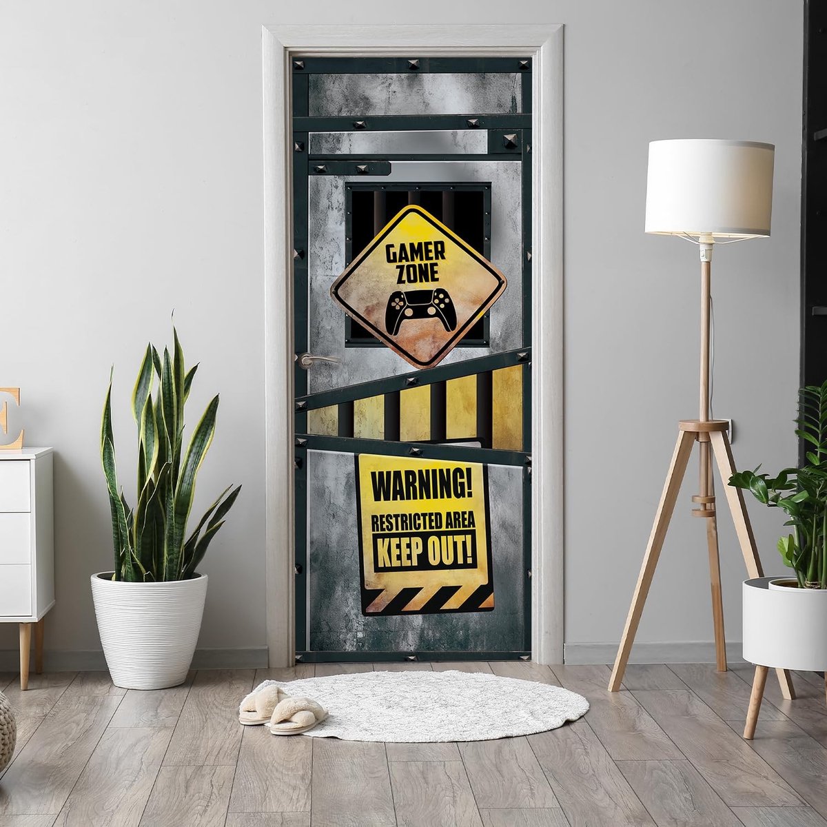 JHUBERS- Decal Waterproof - Deursticker - PVC Vinyl - Verwijderbaar - Muurdecoratie - 200x38.5cm - 2 Stuks - Deurstickers