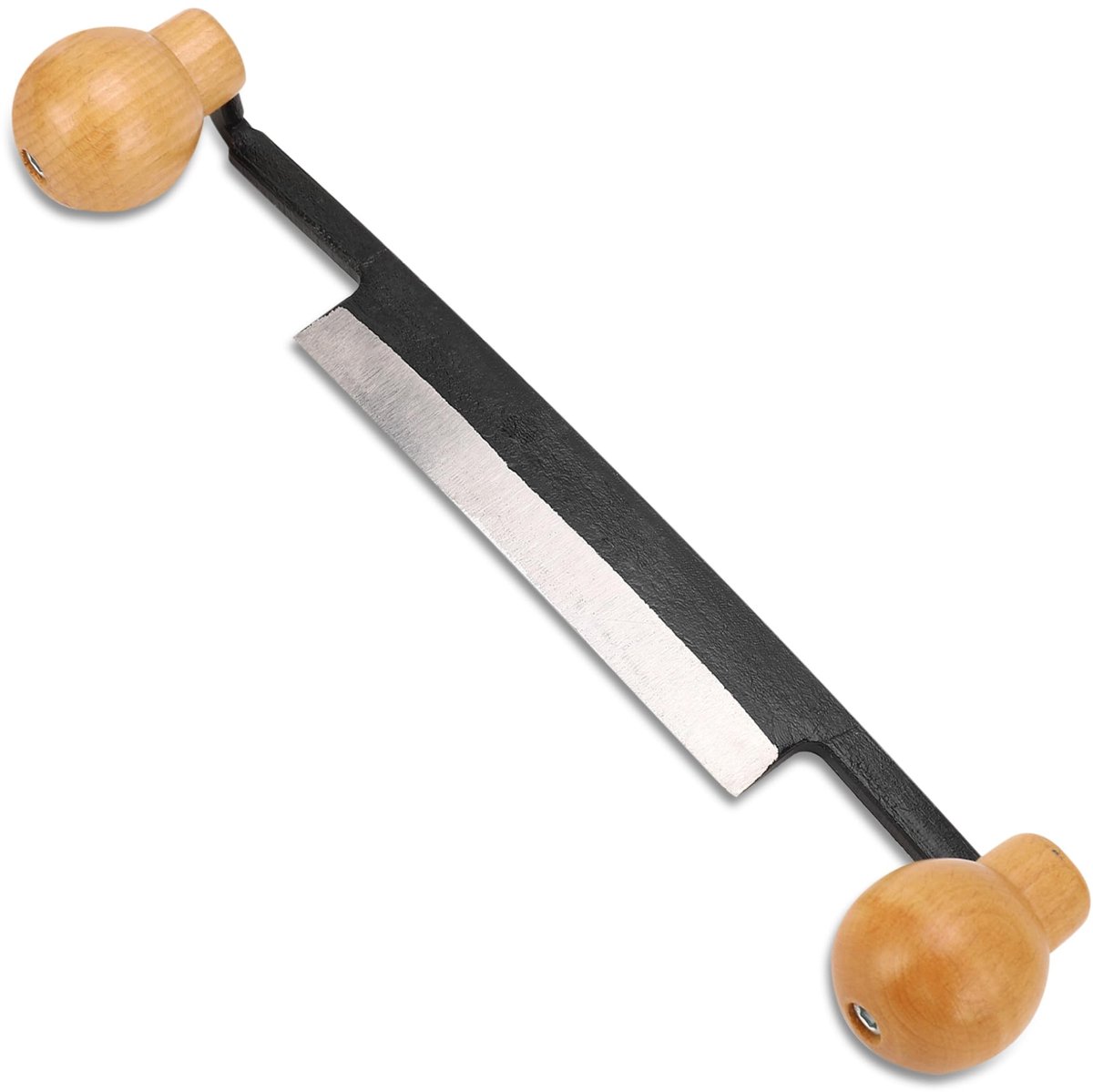 JHUBERS- Tekenmes 12 Inch - Dubbele Handgreep - Antislip Hout - Trekscheermes - Handgereedschap - Gemakkelijk Vast te Pakken - Houtsnijmes