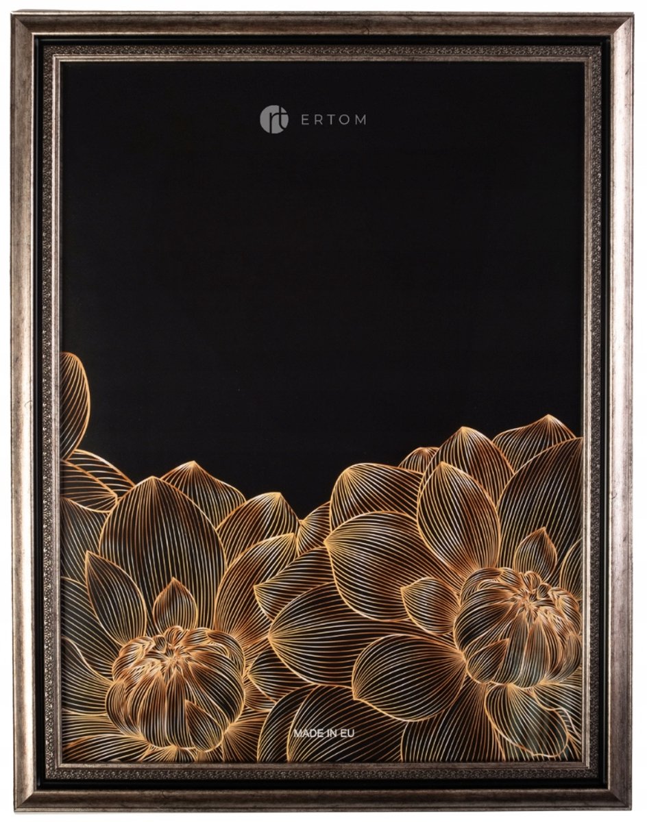 Grijze Fotolijst 40x50cm - Brede Zilveren Lijst met Glas