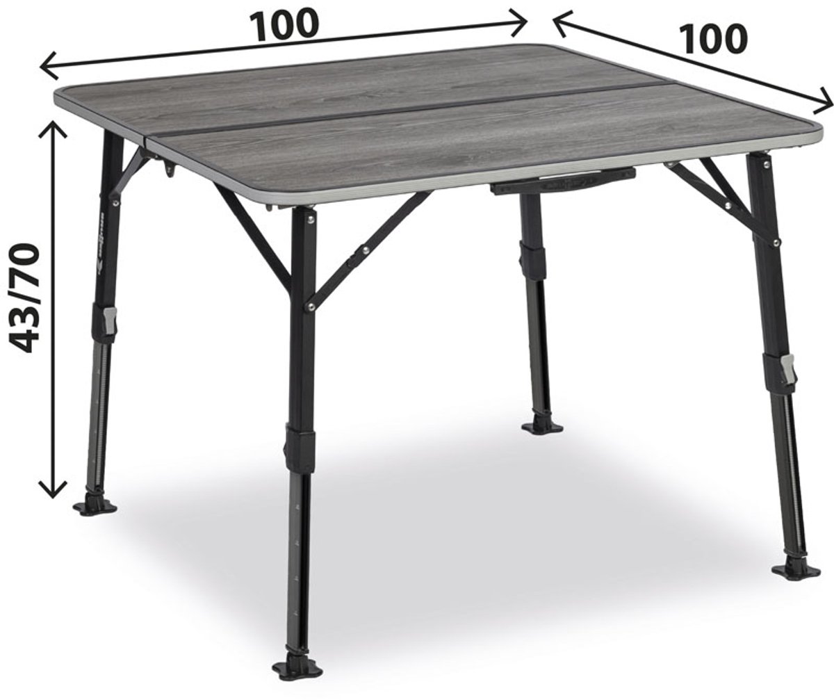 Brunner Elùtop Compack Square 100 - campingtafel