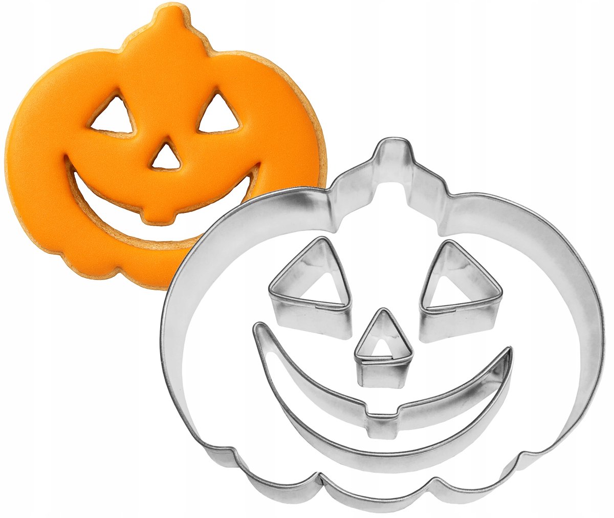 Halloween Pompoen Koekjesvorm - 4-delige set