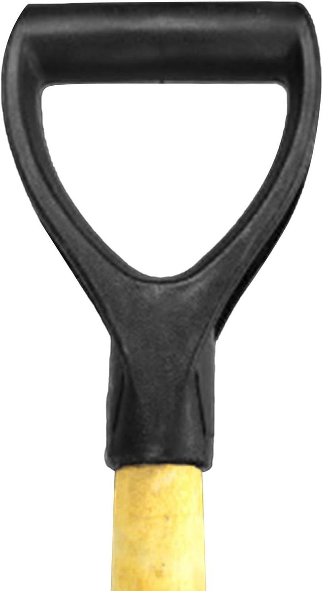 Vervangend handvat - D-greep - Tuingraven en scheppen - Ergonomisch ontwerp - 32 mm binnendiameter - Zwart