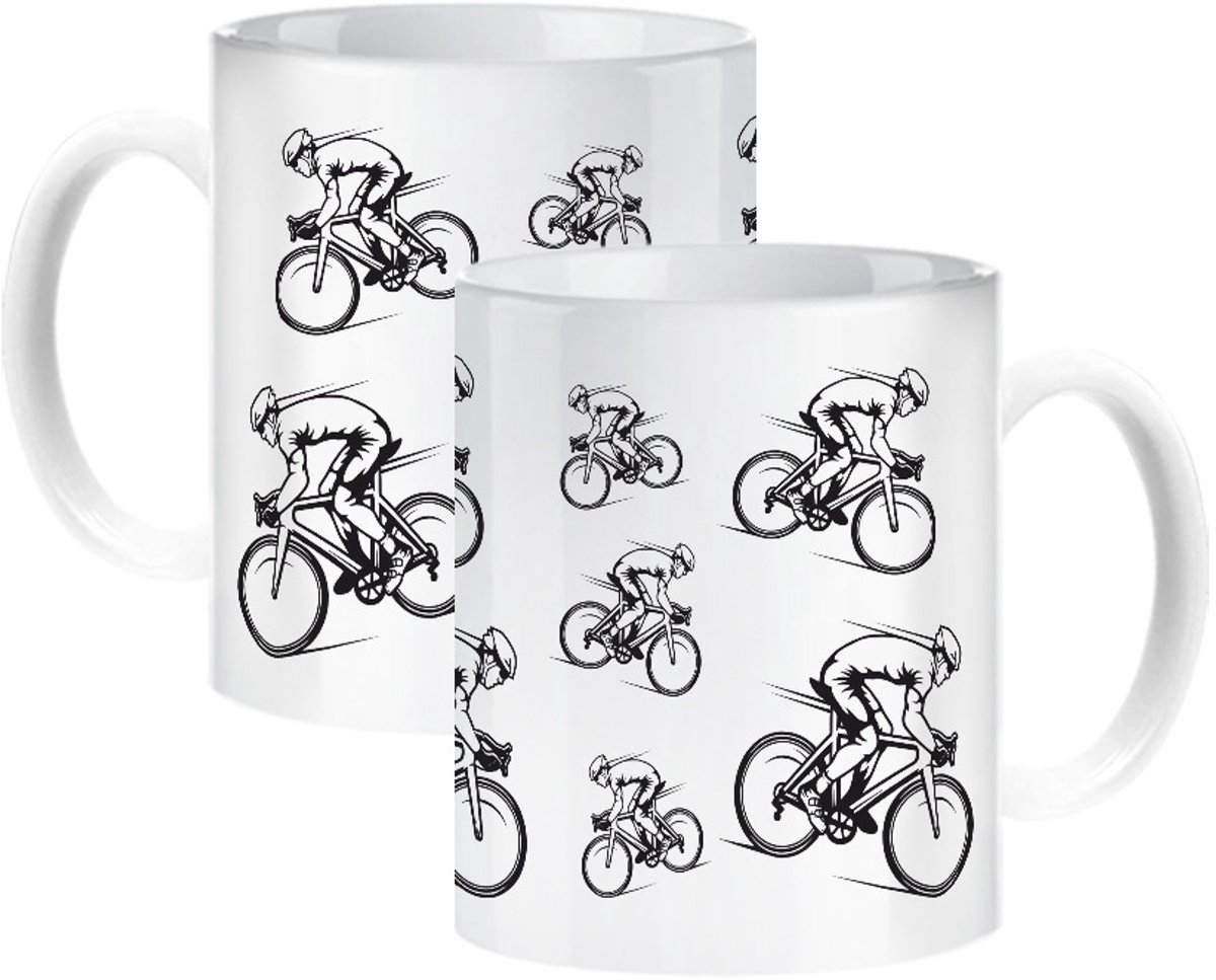 Koffiemok 330ml - Cadeau voor fietsers en sportliefhebbers