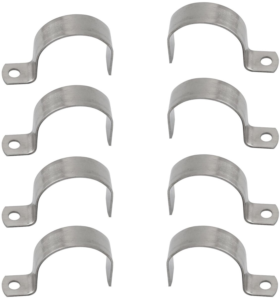 Dailygoods - 304 Roestvrij Stalen Buisklem Ø 42 mm (Set van 8)