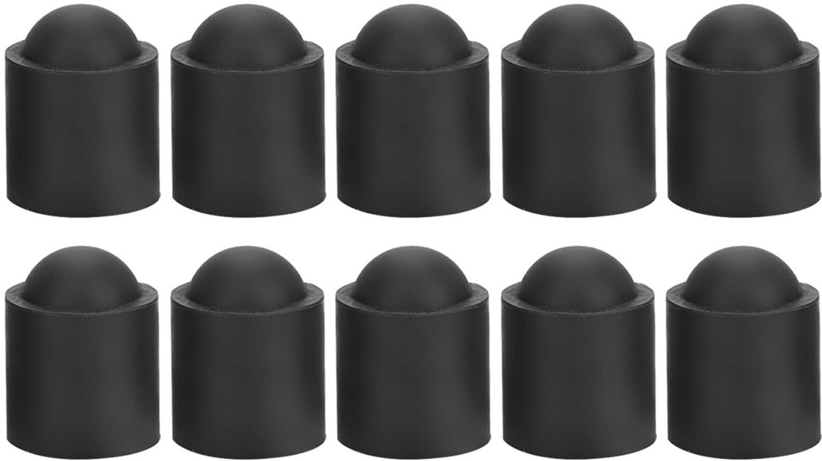 Biljart Keuhoezen - Keu Beschermers - Keu Tip Beschermen - Duurzaam Rubber Materiaal - 10 Stuks - Zwart