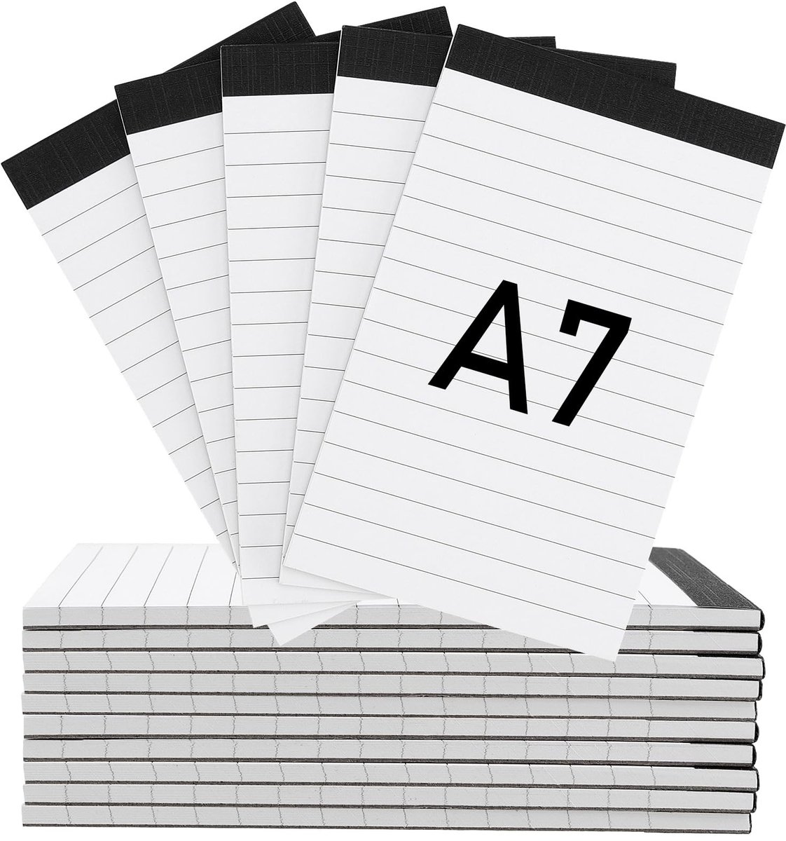 Dailygoods- Notitieblok A7 15 Stuks - Gelinieerd Papier - Mini Notitieblok - Pocket Notebook - Herinneringen Organisatie - Compact Formaat 3 x 5 Inch - Notitiepad
